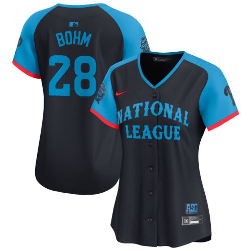 alec bohm 28 national league 2024 all star game limited player women jersey navy