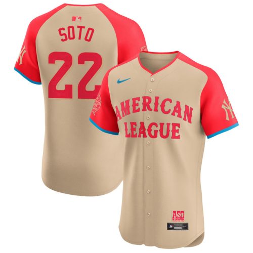 juan soto 2 american league 2024 all star game elite player men jersey cream